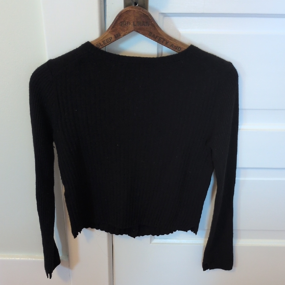 Alex Mill Women's Black Cardigan Sweater - Picture 4 of 8